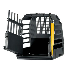 VarioCage Single -koiran turvahäkki auton tavaratilassa